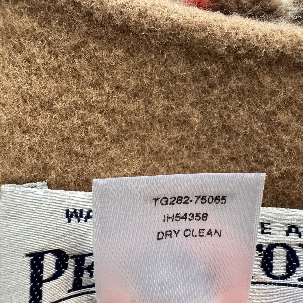 Vintage Pendleton Plaid & Camel Brown Reversible Skirt Size 16 Wool Preppy - Picture 7 of 7